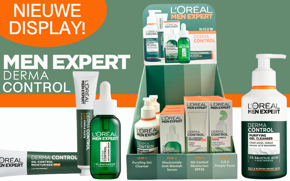 Nieuwe Display: Men Expert Dermo Control!