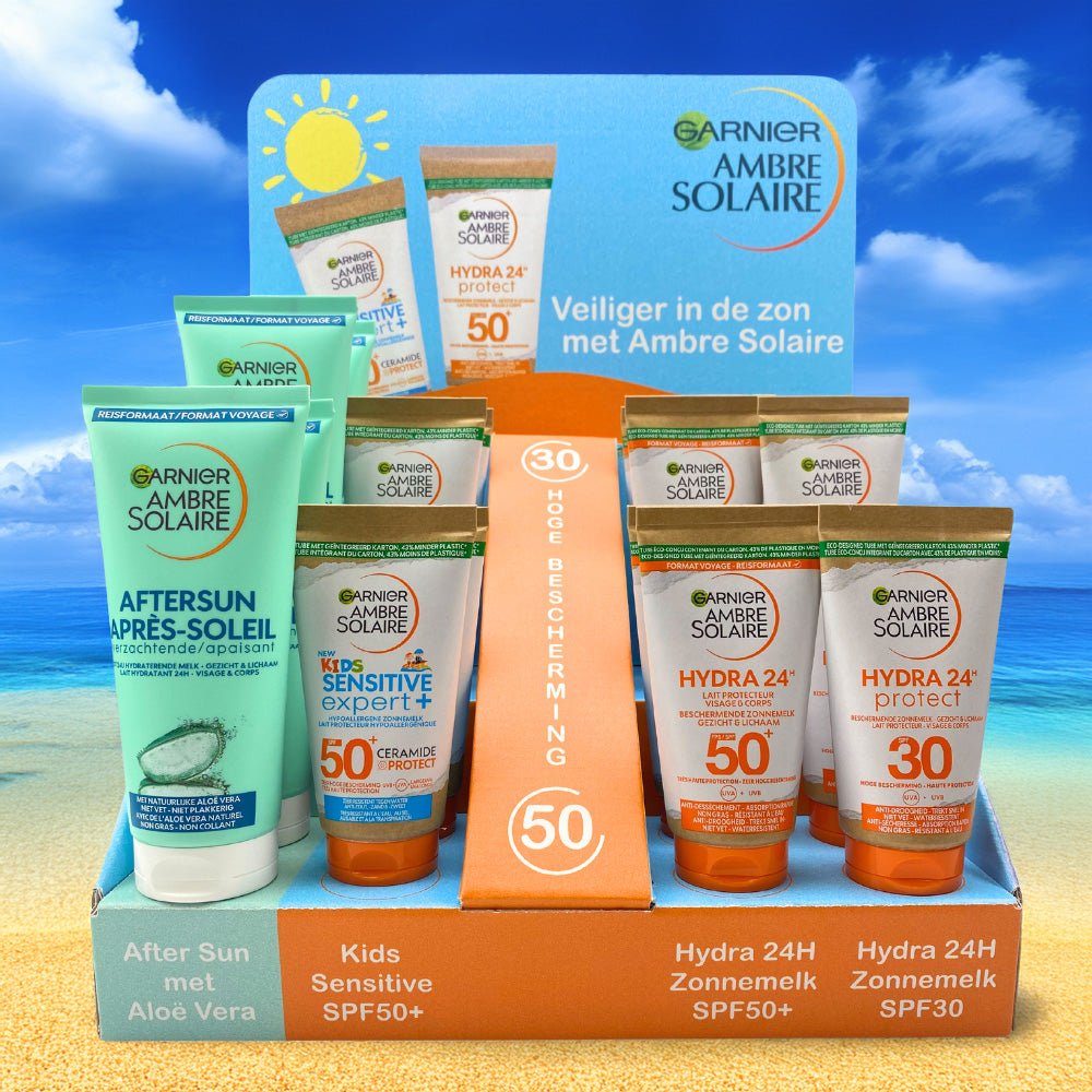Klaar voor zonnige dagen met Ambre Solaire displays